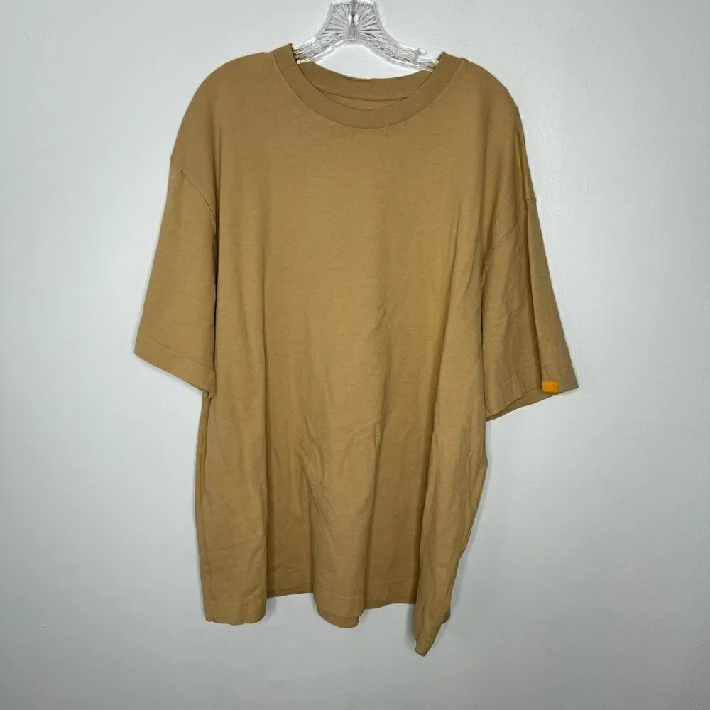 Yellow Label tan tee - Picture 1 of 5